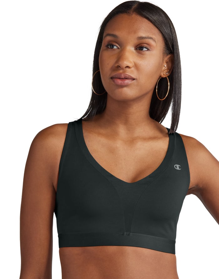 Champion Sport Bh Dames - Zwart - The Absolute Shape V-Neck ( 629704-GLN )